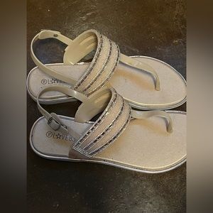 Pink sandals size 10